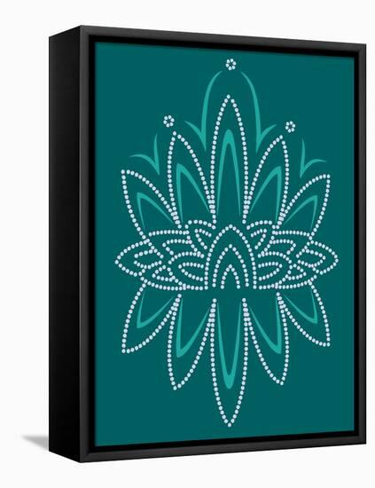 Deco Lotus-null-Framed Premier Image Canvas