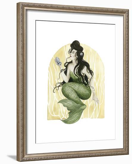 Deco Mermaid I-Grace Popp-Framed Art Print