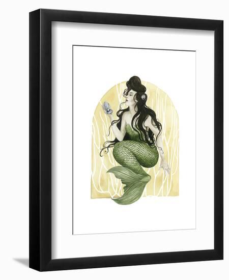 Deco Mermaid I-Grace Popp-Framed Art Print