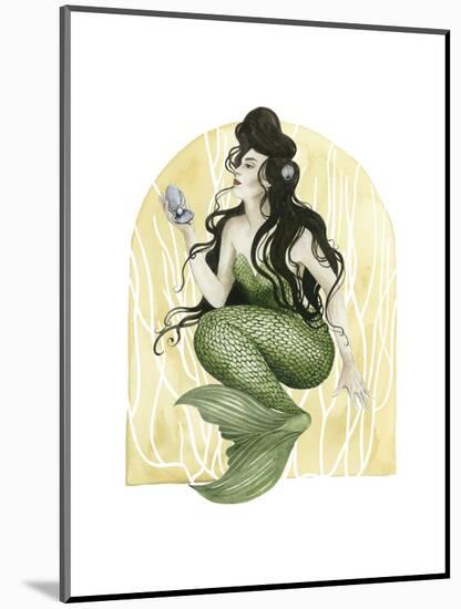 Deco Mermaid I-Grace Popp-Mounted Art Print