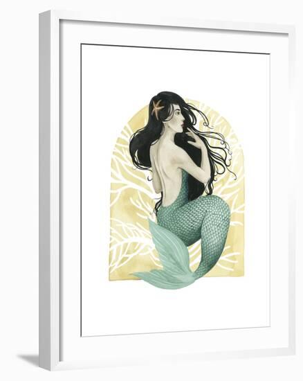 Deco Mermaid II-Grace Popp-Framed Art Print