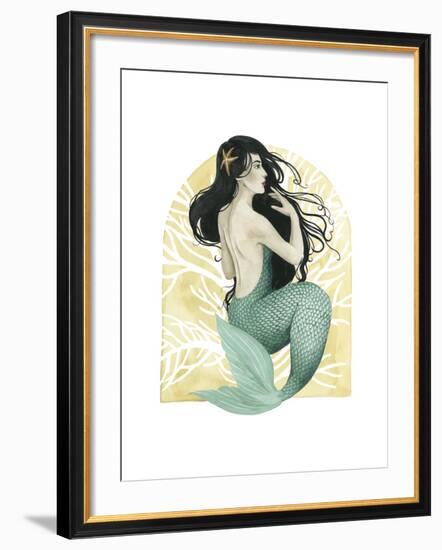 Deco Mermaid II-Grace Popp-Framed Art Print