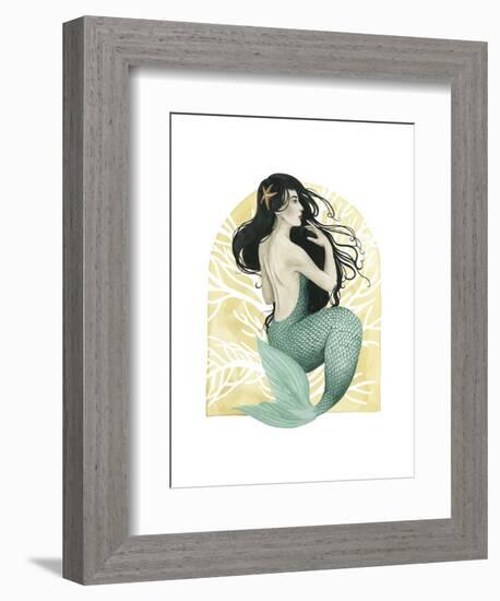 Deco Mermaid II-Grace Popp-Framed Art Print