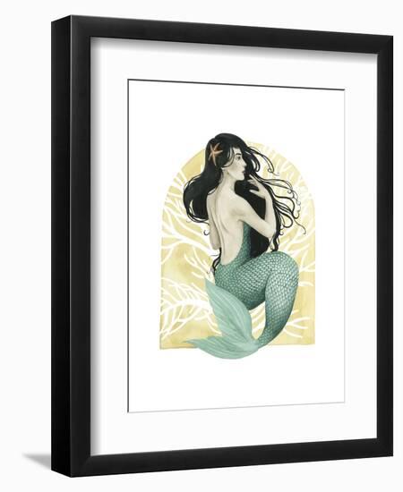 Deco Mermaid II-Grace Popp-Framed Art Print