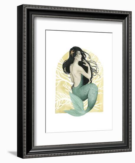 Deco Mermaid II-Grace Popp-Framed Art Print