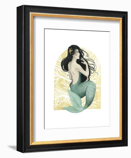 Deco Mermaid II-Grace Popp-Framed Art Print