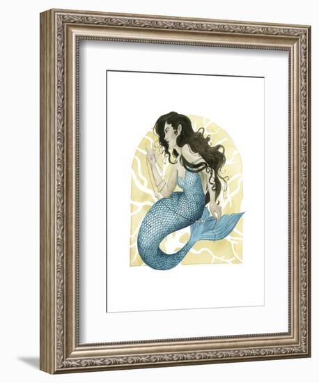 Deco Mermaid III-Grace Popp-Framed Art Print