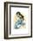 Deco Mermaid III-Grace Popp-Framed Art Print