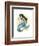 Deco Mermaid III-Grace Popp-Framed Art Print