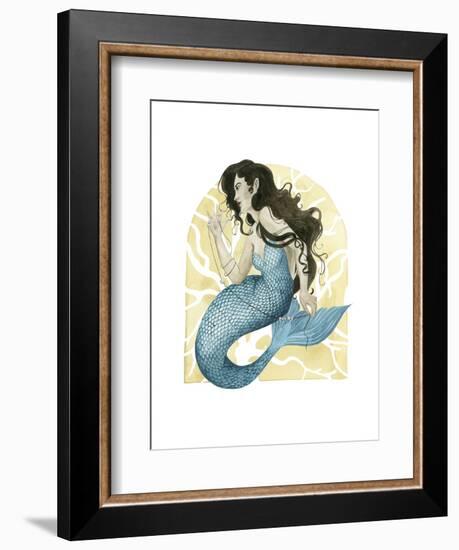 Deco Mermaid III-Grace Popp-Framed Art Print