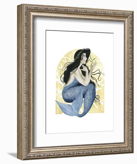 Deco Mermaid IV-Grace Popp-Framed Art Print