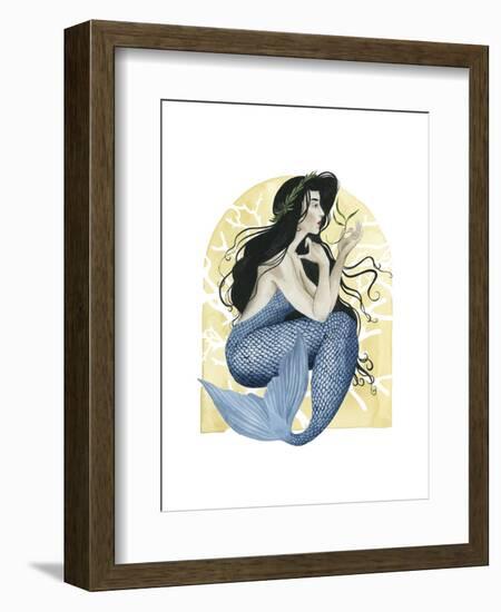 Deco Mermaid IV-Grace Popp-Framed Art Print