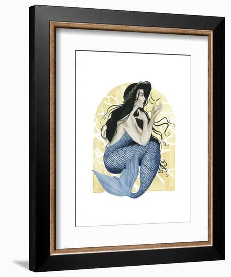 Deco Mermaid IV-Grace Popp-Framed Art Print