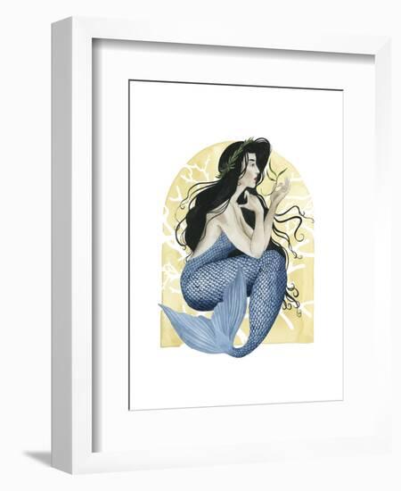 Deco Mermaid IV-Grace Popp-Framed Art Print