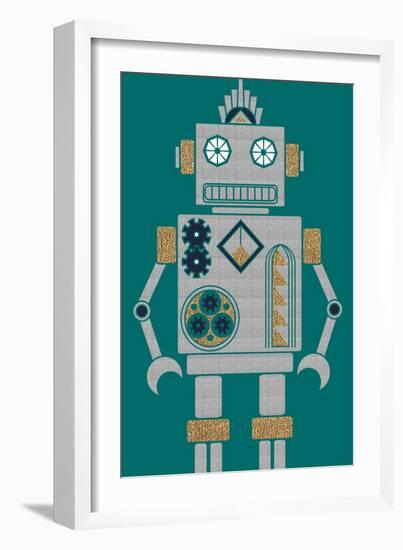 Deco Robot-null-Framed Giclee Print