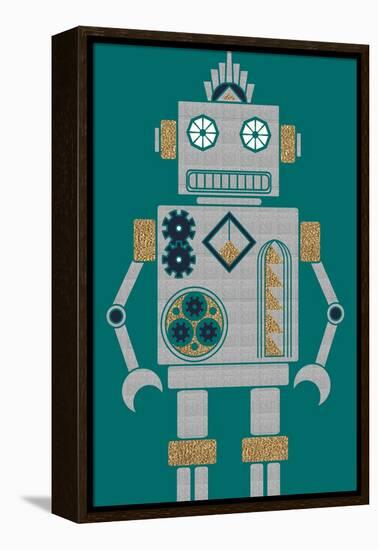 Deco Robot-null-Framed Premier Image Canvas