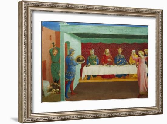 Decollation of the Baptist and Herod's Feast-Angelico & Strozzi-Framed Giclee Print