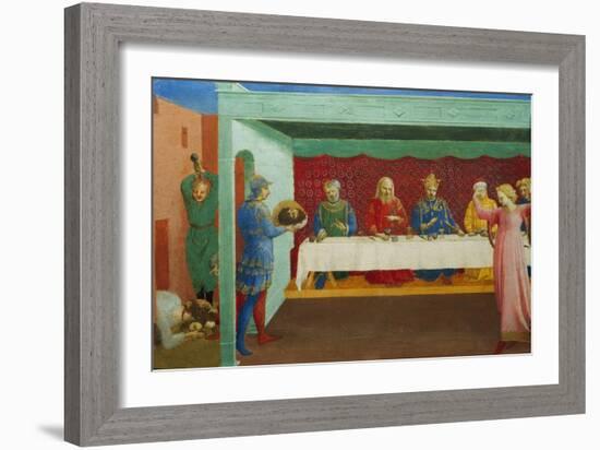 Decollation of the Baptist and Herod's Feast-Angelico & Strozzi-Framed Giclee Print