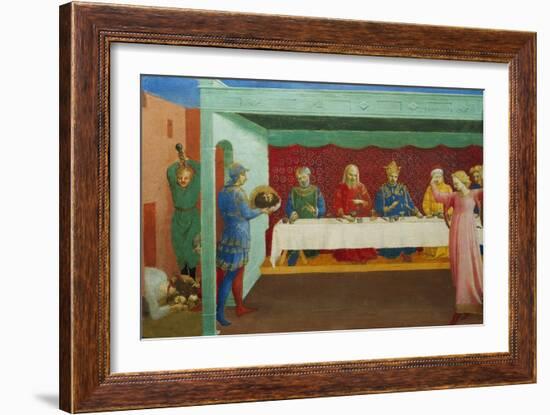 Decollation of the Baptist and Herod's Feast-Angelico & Strozzi-Framed Giclee Print