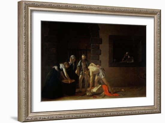 Decollation of the Baptist-Caravaggio-Framed Giclee Print