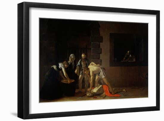 Decollation of the Baptist-Caravaggio-Framed Giclee Print