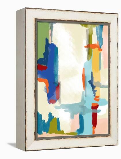 Deconstructed Landscape 1-Jan Weiss-Framed Stretched Canvas