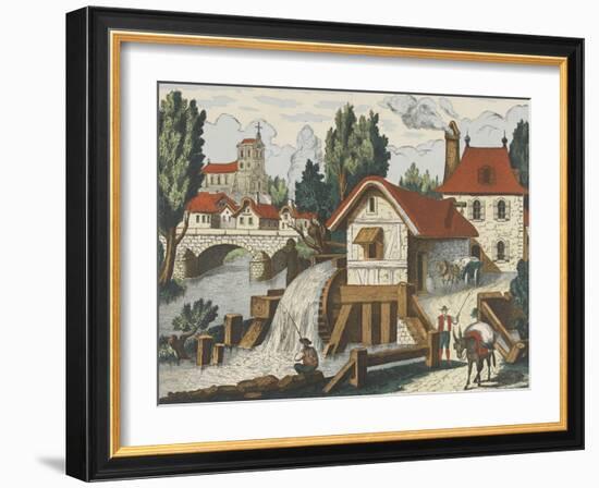 Décor champêtre : le moulin-null-Framed Giclee Print