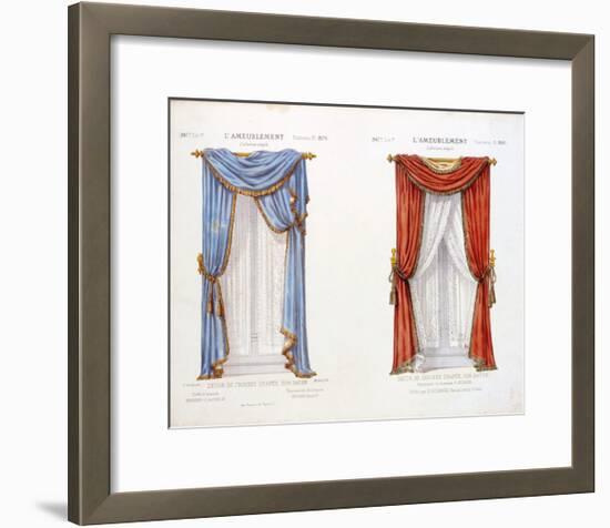 Décor de Croisee Drapee, Sur Baton-D^ Guilmard-Framed Premium Giclee Print