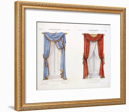 Décor de Croisee Drapee, Sur Baton-D^ Guilmard-Framed Premium Giclee Print