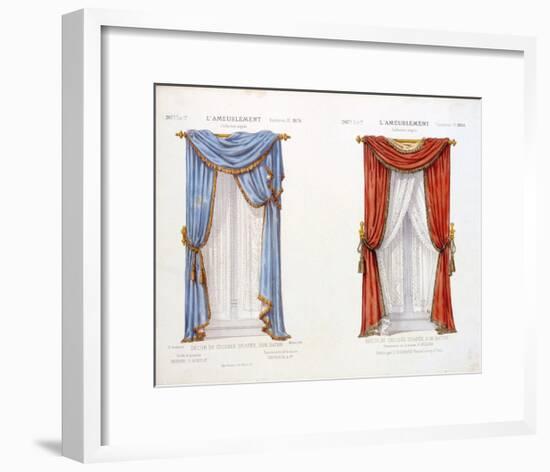 Décor de Croisee Drapee, Sur Baton-D^ Guilmard-Framed Premium Giclee Print