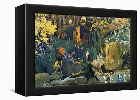 Décor for Debussy's Ballet L'Apres-Midi D'Un Faune (The Afternoon of a Fau), 1912-Leon Bakst-Framed Premier Image Canvas