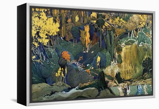 Décor for Debussy's Ballet L'Apres-Midi D'Un Faune (The Afternoon of a Fau), 1912-Leon Bakst-Framed Premier Image Canvas