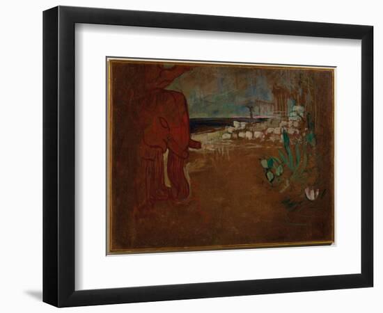 Décor Indien Pour Le 'Chariot De Terre Cuite', Maquette De Décor Pour Le Théâtre De L'œuvre, 1894 (-Henri de Toulouse-Lautrec-Framed Giclee Print