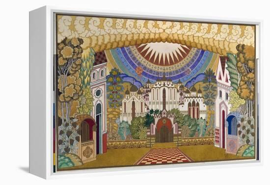 Decor Pour L'opera  La Legende De La Ville Invisible De Kitege Et De La Demoiselle Fevronia  (La Le-Ivan Bilibin-Framed Premier Image Canvas