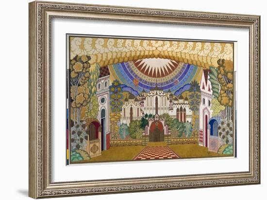 Decor Pour L'opera  La Legende De La Ville Invisible De Kitege Et De La Demoiselle Fevronia  (La Le-Ivan Bilibin-Framed Giclee Print