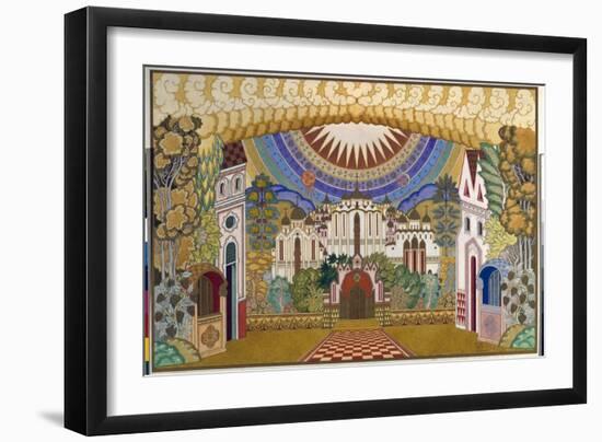 Decor Pour L'opera  La Legende De La Ville Invisible De Kitege Et De La Demoiselle Fevronia  (La Le-Ivan Bilibin-Framed Giclee Print