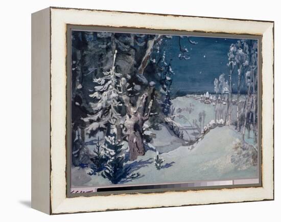 Decor Preparatoire Pour L'opera  La Demoiselle Des Neiges  De Nicolas (Nikolai) Rimski Korsakov (Ri-Victor Mikhailovich Vasnetsov-Framed Premier Image Canvas