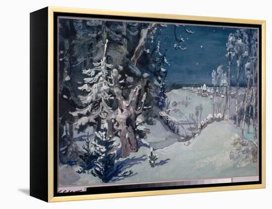 Decor Preparatoire Pour L'opera  La Demoiselle Des Neiges  De Nicolas (Nikolai) Rimski Korsakov (Ri-Victor Mikhailovich Vasnetsov-Framed Premier Image Canvas