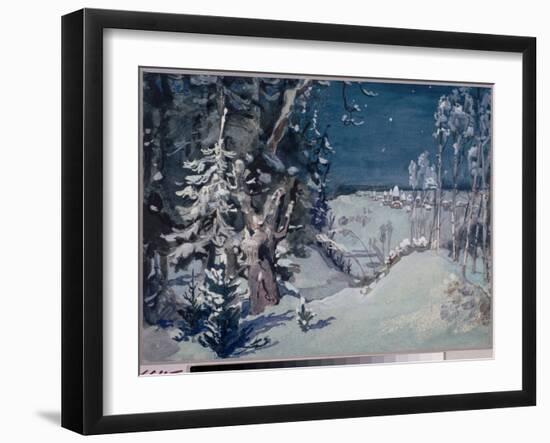 Decor Preparatoire Pour L'opera  La Demoiselle Des Neiges  De Nicolas (Nikolai) Rimski Korsakov (Ri-Victor Mikhailovich Vasnetsov-Framed Giclee Print