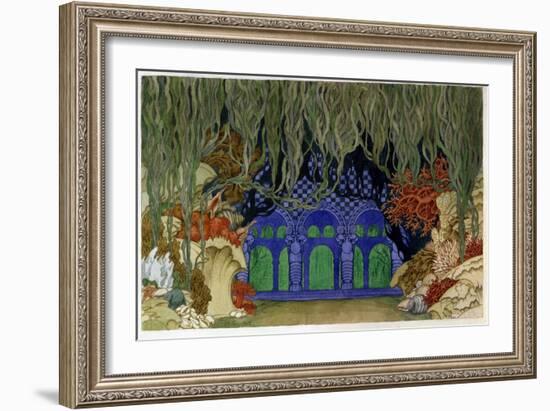 Decor Preparatoire Pour L'opera Sadko De Nicolas (Nikolai) Rimski Korsakov (Rimski-Korsakov) (1844--Ivan Bilibin-Framed Giclee Print