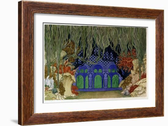 Decor Preparatoire Pour L'opera Sadko De Nicolas (Nikolai) Rimski Korsakov (Rimski-Korsakov) (1844--Ivan Bilibin-Framed Giclee Print