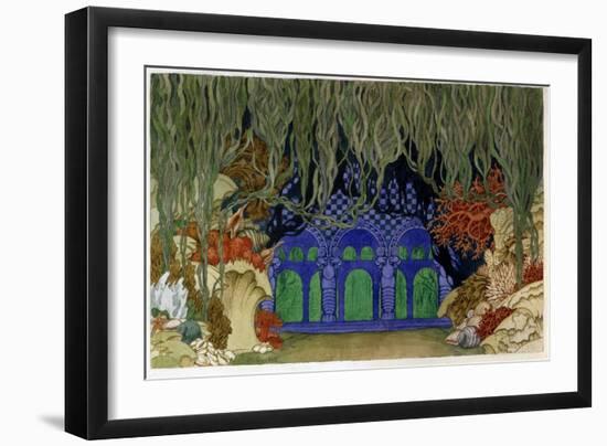 Decor Preparatoire Pour L'opera Sadko De Nicolas (Nikolai) Rimski Korsakov (Rimski-Korsakov) (1844--Ivan Bilibin-Framed Giclee Print