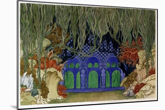 Decor Preparatoire Pour L'opera Sadko De Nicolas (Nikolai) Rimski Korsakov (Rimski-Korsakov) (1844--Ivan Bilibin-Mounted Giclee Print