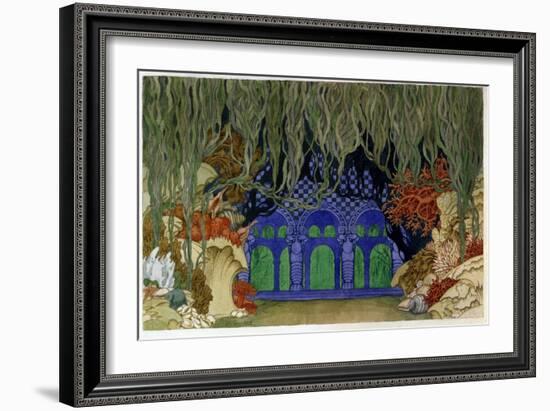 Decor Preparatoire Pour L'opera Sadko De Nicolas (Nikolai) Rimski Korsakov (Rimski-Korsakov) (1844--Ivan Bilibin-Framed Giclee Print