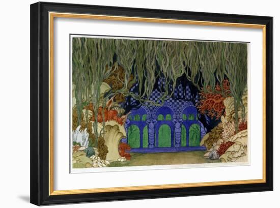 Decor Preparatoire Pour L'opera Sadko De Nicolas (Nikolai) Rimski Korsakov (Rimski-Korsakov) (1844--Ivan Bilibin-Framed Giclee Print