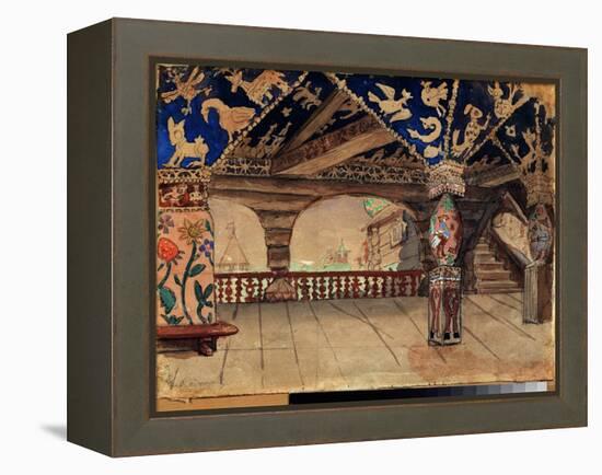 Decor Preparatoire Pour La Piece De Theatre  La Demoiselle Des Neiges  De Alexandre Ostrovski (1823-Victor Mikhailovich Vasnetsov-Framed Premier Image Canvas