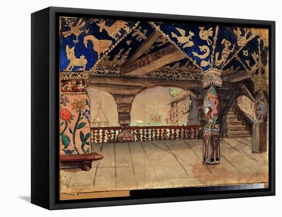 Decor Preparatoire Pour La Piece De Theatre  La Demoiselle Des Neiges  De Alexandre Ostrovski (1823-Victor Mikhailovich Vasnetsov-Framed Premier Image Canvas