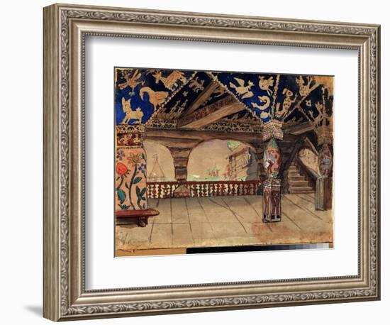 Decor Preparatoire Pour La Piece De Theatre  La Demoiselle Des Neiges  De Alexandre Ostrovski (1823-Victor Mikhailovich Vasnetsov-Framed Giclee Print