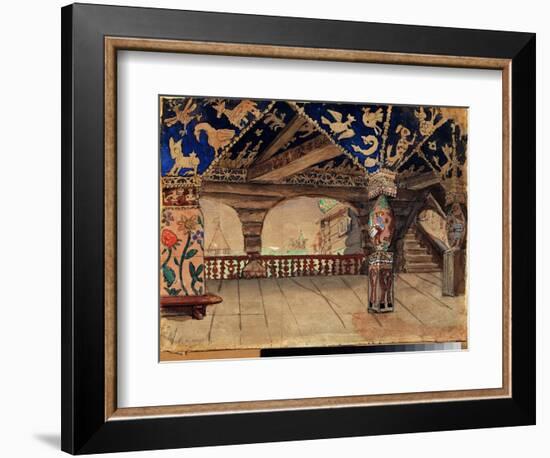 Decor Preparatoire Pour La Piece De Theatre  La Demoiselle Des Neiges  De Alexandre Ostrovski (1823-Victor Mikhailovich Vasnetsov-Framed Giclee Print