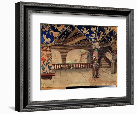 Decor Preparatoire Pour La Piece De Theatre  La Demoiselle Des Neiges  De Alexandre Ostrovski (1823-Victor Mikhailovich Vasnetsov-Framed Giclee Print